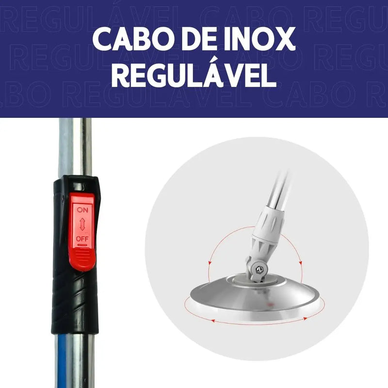 Mop Giratório Com Cesto Inox