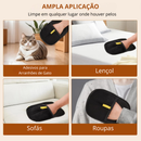 Luvas reutilizáveis para remoção de pelos de animais
