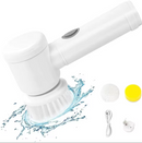 Esfregão elétrico sem fio com 4 cabeças de escova