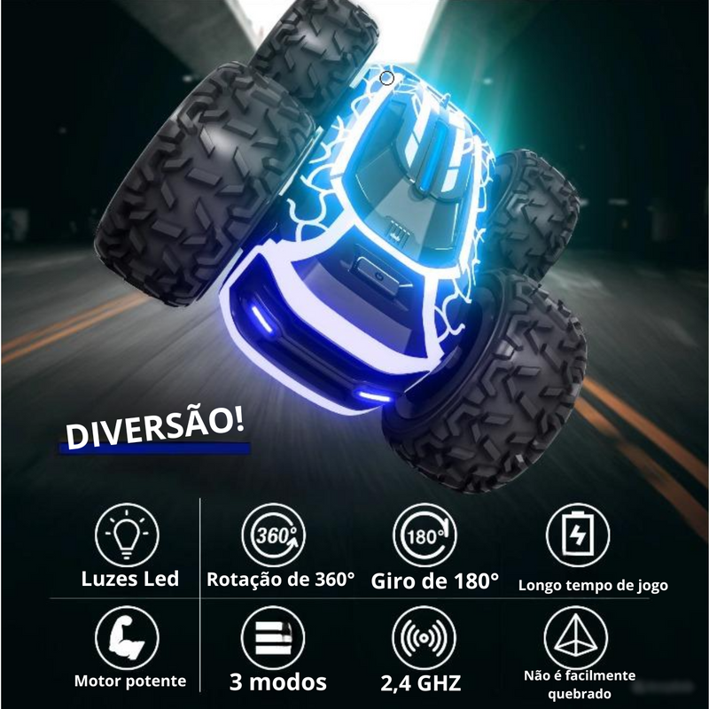 Carro de controle remoto com luzes