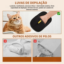 Luvas reutilizáveis para remoção de pelos de animais