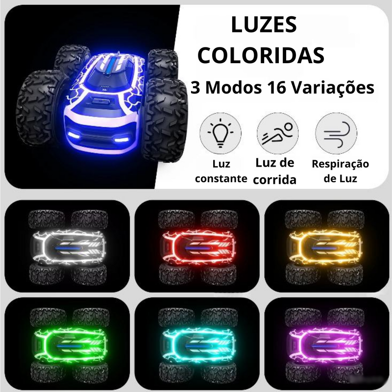 Carro de controle remoto com luzes