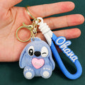 Pacote com 5 chaveiros Stitch da Disney